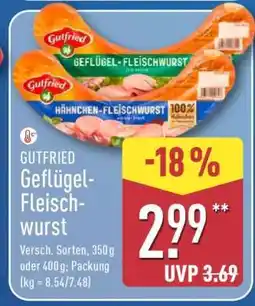 Aldi Nord Gutfried Geflügel Fleischwurst Angebot
