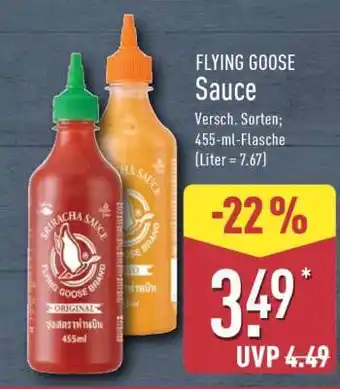 Aldi Nord FLYING GOOSE Sauce Angebot