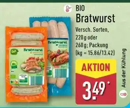 Aldi Nord Bio-Bratwurst Angebot