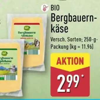 Aldi Nord Bio-Bergbauernkäse Angebot
