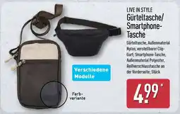 Aldi Nord LIVE IN STYLE Gürteltasche/Smartphone-Tasche Angebot