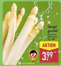 Aldi Nord Spargel geschält Angebot