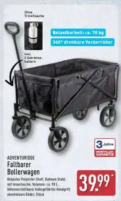 Aldi Nord ADVENTURIDGE Faltbarer Bollerwagen Angebot