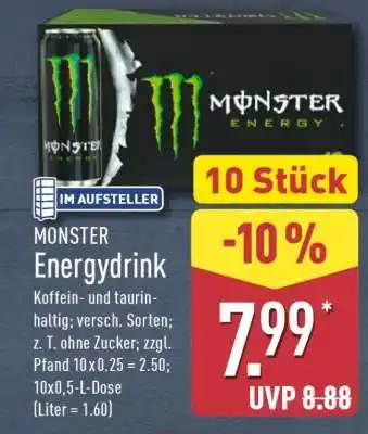 Aldi Nord MONSTER Energydrink Angebot
