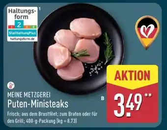 Aldi Nord MEINE METZGEREI Puten-Ministeaks Angebot