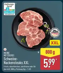 Aldi Nord Schweine- Nackensteaks XXL Angebot