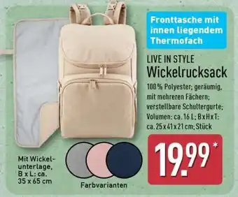 Aldi Nord Wickelrucksack Angebot