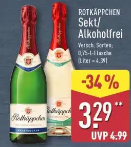 Aldi Nord ROTKÄPPCHEN Sekt/Alkoholfrei Angebot