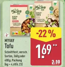 Aldi Nord MYVAY Tofu Angebot