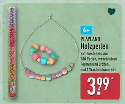 Aldi Nord PLAYLAND Holzperlen Angebot