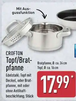 Aldi Nord CROFTON Topf/Bratpfanne Angebot