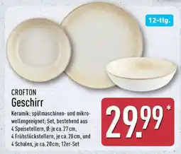 Aldi Nord CROFTON Geschirr Angebot