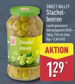 Aldi Nord SWEET VALLEY Stachelbeeren Angebot