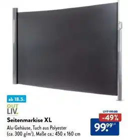 Aldi Nord Seitenmarkise XL Angebot