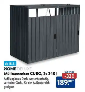 Aldi Nord Mülltonnenbox CUBO, 2x 240 l Angebot