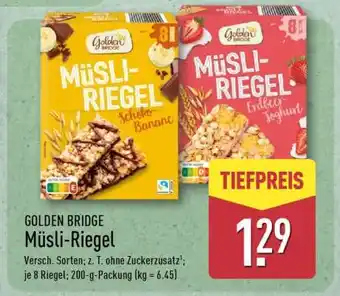 Aldi Nord GOLDEN BRIDGE Müsli-Riegel Angebot
