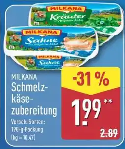 Aldi Nord MILKANA Schmelzkäsezubereitung Angebot