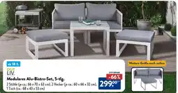 Aldi Nord Modulares Alu-Bistro-Set, 5-tlg Angebot
