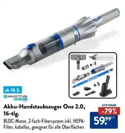 Aldi Nord Akku-Handstaubsauger One 2.0, 16-tlg Angebot