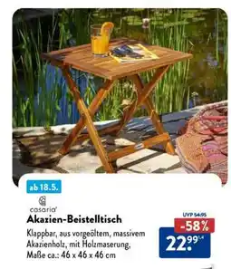 Aldi Nord Akazien-Beistelltisch Angebot