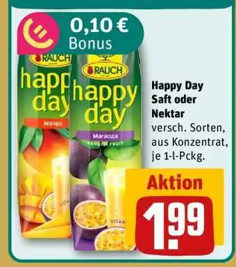 REWE Happy Day Saft oder Nektar Angebot