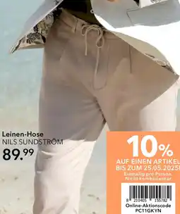 Peek & Cloppenburg NILS SUNDSTRÖM Leinen-Hose Angebot