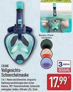Aldi Nord CRANE Vollgesichts Schnorchelmaske Angebot