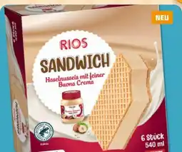PENNY Rios Sandwich Haselnusseis mit Buona Crema Angebot