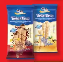 Lidl Dilek Twist n Taste Waffelröllchen Cacao Angebot
