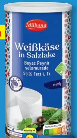 Lidl Milbona Weißkäse in Salzlake Angebot