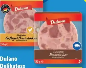 Lidl Dulano Delikatess Bierschinken Stapelpack Angebot