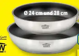 Lidl GSW Edelstahl-Pfannenset Exclusive Line Angebot