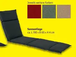 Lidl Livarno Home Sonnenliegen-Polsterauflage Houston Angebot