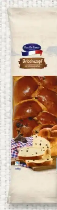 Lidl Duc De Coeur Briochezopf mit Schokostückchen Angebot