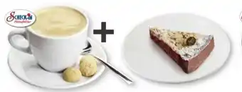 Scheck-in-Center Scheck-in Manufaktur Tasse Kaffee+1 Stück Sauerkirsch-Streuselkuchen Angebot