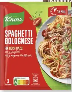 Scheck-in-Center Knorr Fix Spaghetti Bolognese Angebot