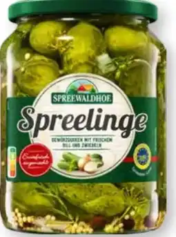 Scheck-in-Center Spreewaldhof Spreelinge Gewürzgurken Angebot