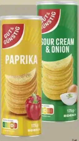 Edeka Gut & Günstig Paprika-Stapelchips Angebot