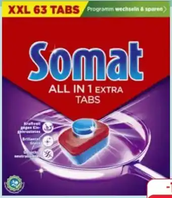 Edeka Somat Spülmaschinen Tabs All-in-1 Extra XXL Angebot