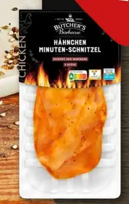 REWE Center Butcher’s Barbecue Hähnchen-Minuten Schnitzel Angebot
