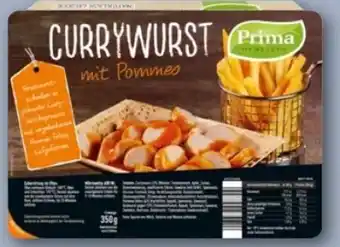REWE Center Prima Menü Currywurst mit Pommes Angebot