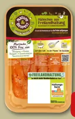 REWE Center Nature & Respect Freiland-Hähnchen-Innenfilets Angebot