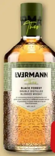 REWE Center Evermann Theo Black Forest Double Distilled Blended Whisky Angebot