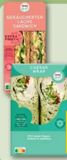 REWE Center Rewe to go Sandwich Geräucherter Lachs Angebot