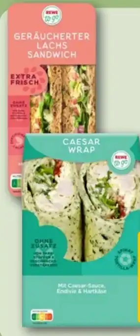 REWE Center Rewe to go Sandwich Geräucherter Lachs Angebot