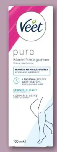 REWE Center Veet Pure Haarentfernungscreme Angebot