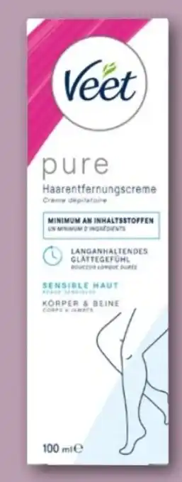 REWE Center Veet Pure Haarentfernungscreme Angebot