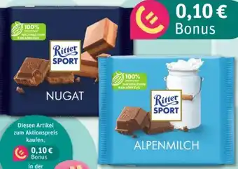 REWE Center Ritter Sport Schokolade Angebot