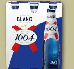 REWE Kronenbourg Brewery Bier 1664 Blanc Angebot