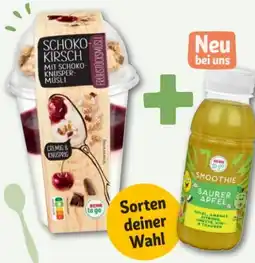 REWE Rewe to go Kombiangebot Smoothie + Müsli Angebot
